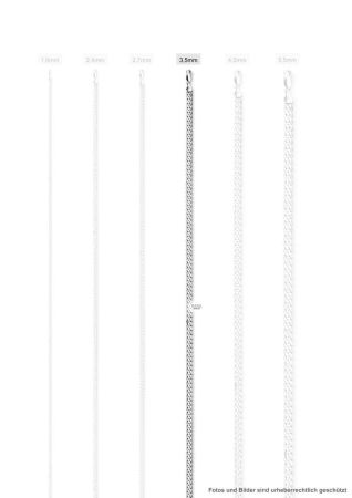 Panzerkette 3,5 mm (Armoured chain) ** ca.~ 2,27 €/ Gramm **