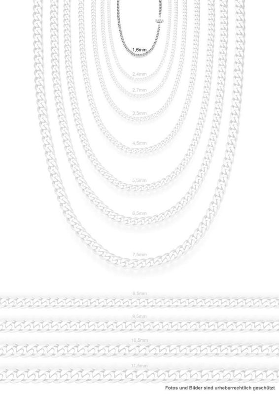 Panzerkette 1,6 mm / Armoured chain 1,6 mm ** ca.~ 2,20 €/ Gramm **