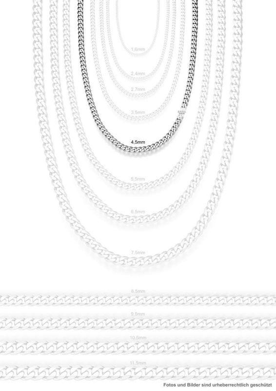 Panzerkette 4,5 mm (Armoured chain) ** ca.~ 2,19 €/ Gramm **
