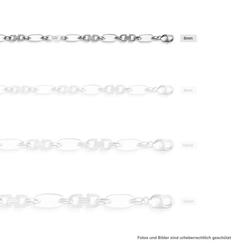 Plattenarmband 6 mm / Plate bracelet